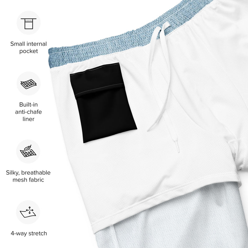 "Denim" Swim Trunks