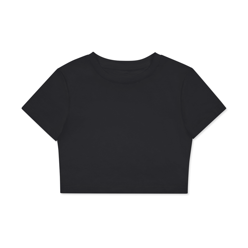 Fitted Crop Tee - Beautifully Black